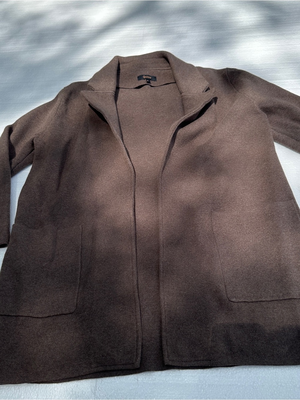 Quince 100% Organic Cotton Knit Blazer Size Medium - Picture 5 of 8